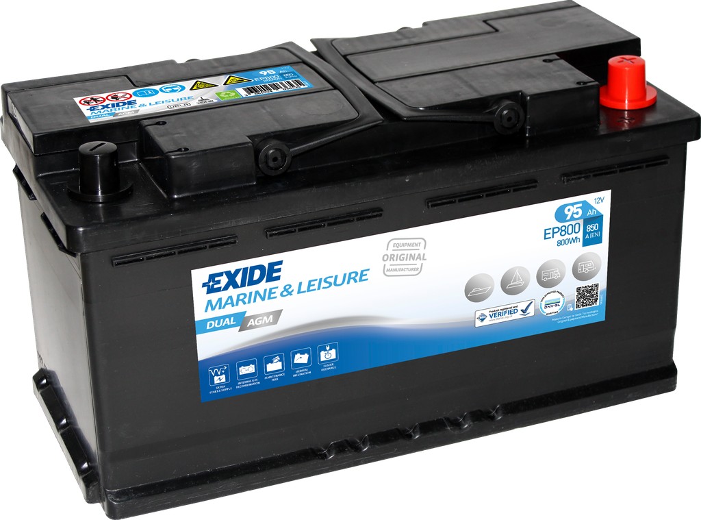 Аккумулятор автомобильный EXIDE AGM - 80 о.п. EK800 (Exide Technologies) -  Доставка и установка аккумуляторов для авто - АКБ Сервис