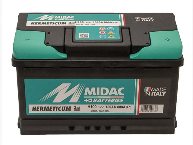 Midac Hermeticum H100 Standard DIN 100Ah 800A о.п.