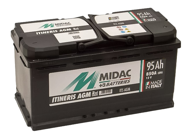 Midac Itineris IT5 AGM Start-Stop 95Ah 850A о.п.
