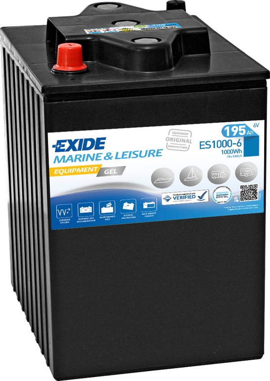 Exide Equipment GEL ES1000-6 L+ 195AH 1000Wh 6V