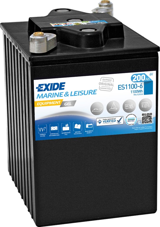 Exide Equipment GEL ES1100-6 L+ 200AH 1100Wh 6V
